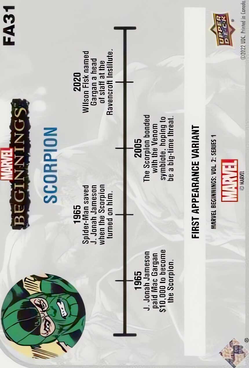 Scorpion back card image