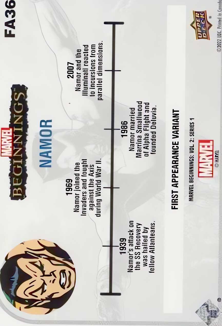 Namor back card image
