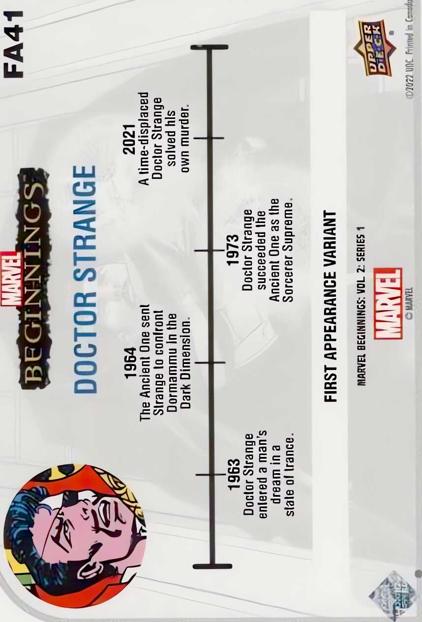 Doctor Strange back card image