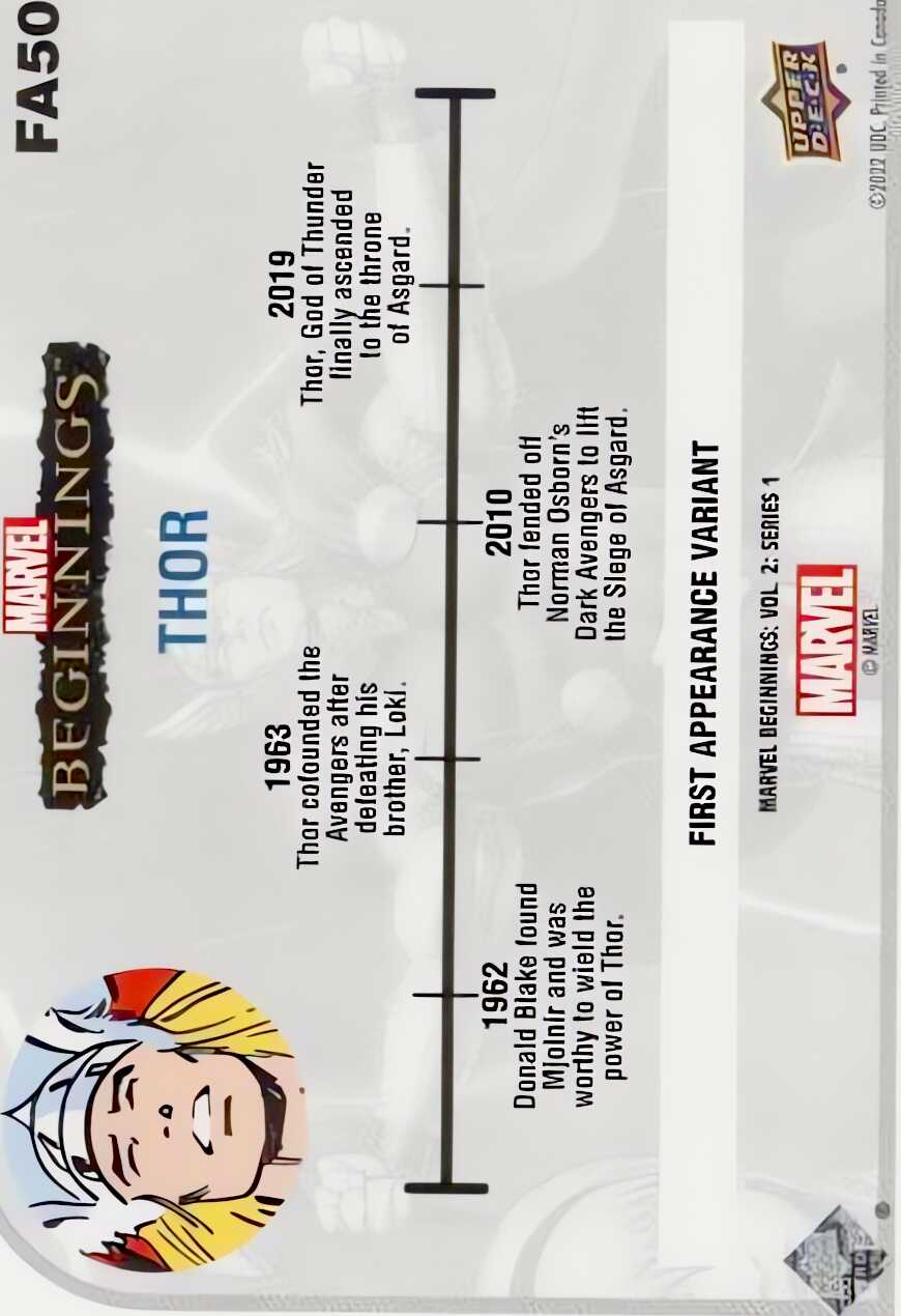 Thor back card image