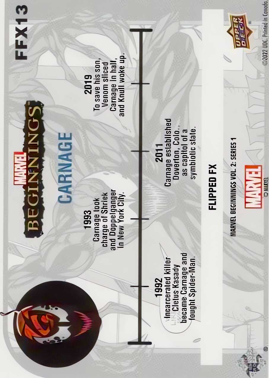 Carnage back card image