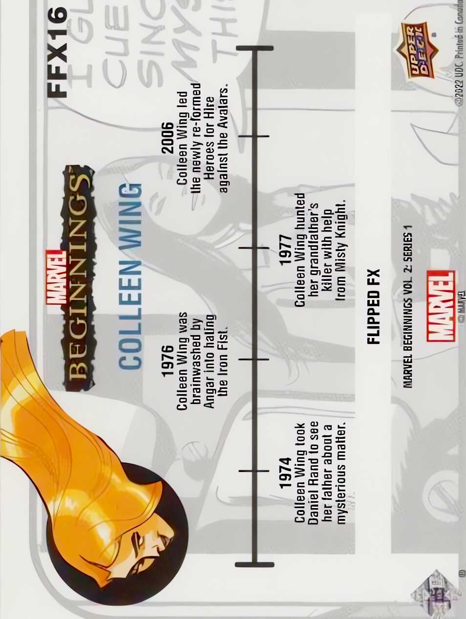 Colleen Wing back card image