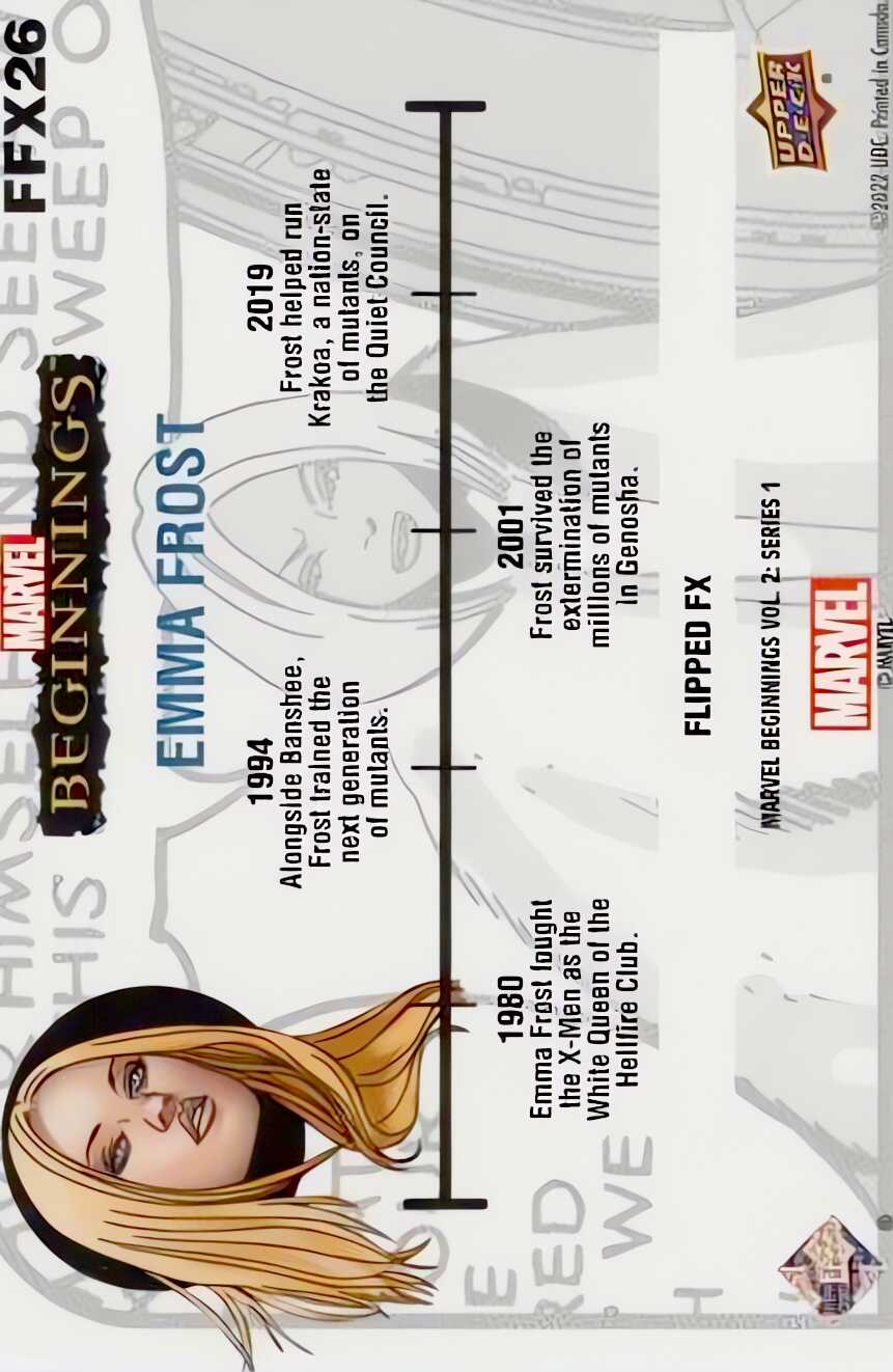 Emma Frost back card image