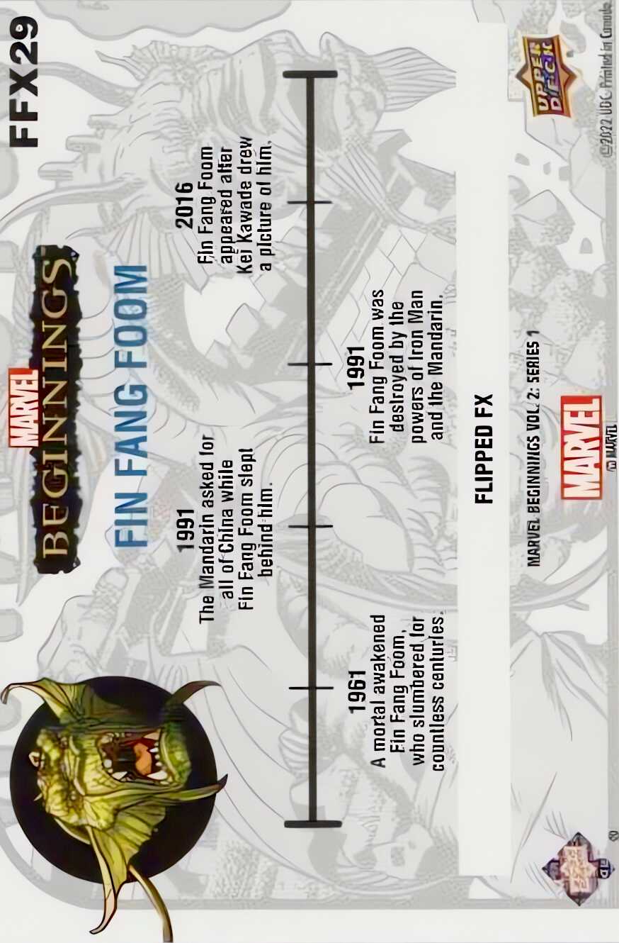 Fin Fang Foom back card image