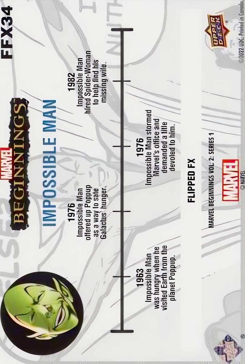 Impossible Man back card image