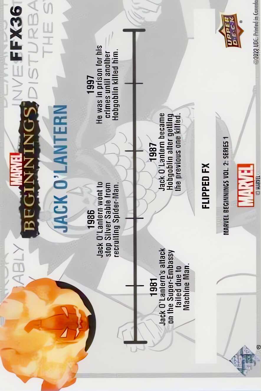 Jack O'Lantern back card image