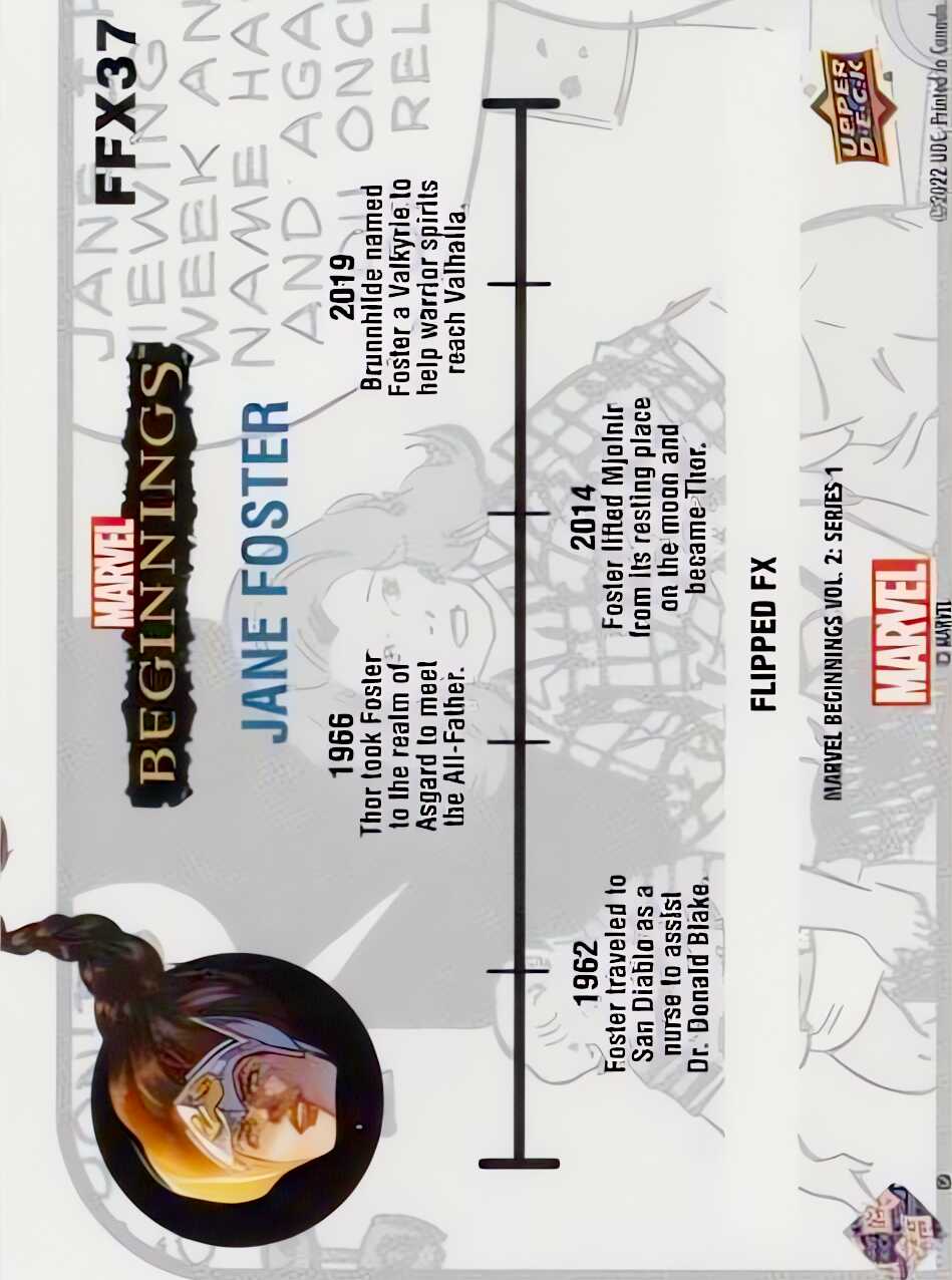 Jane Foster back card image