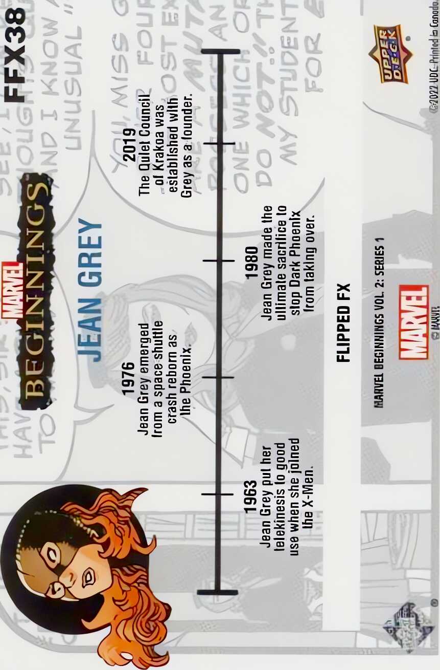 Jean Grey back card image