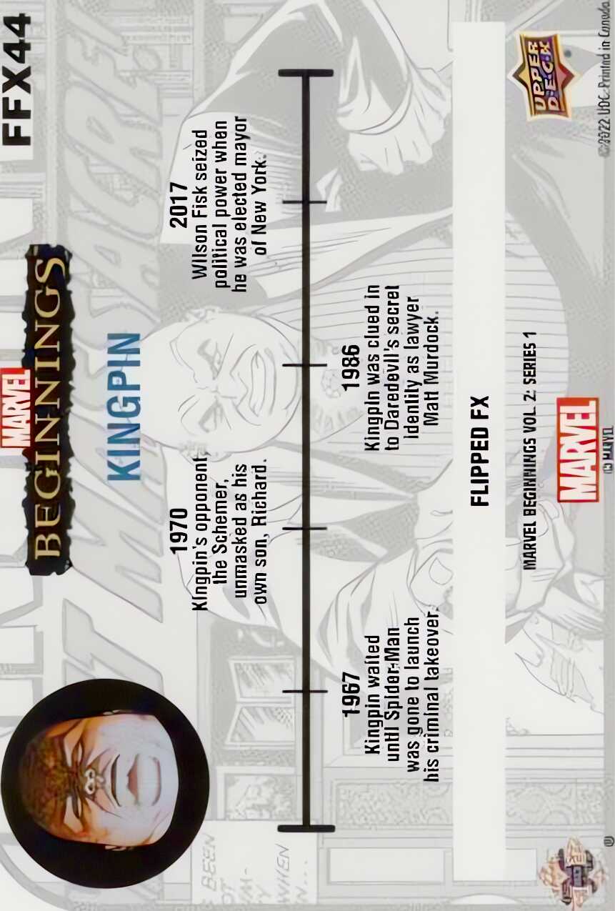 Kingpin back card image