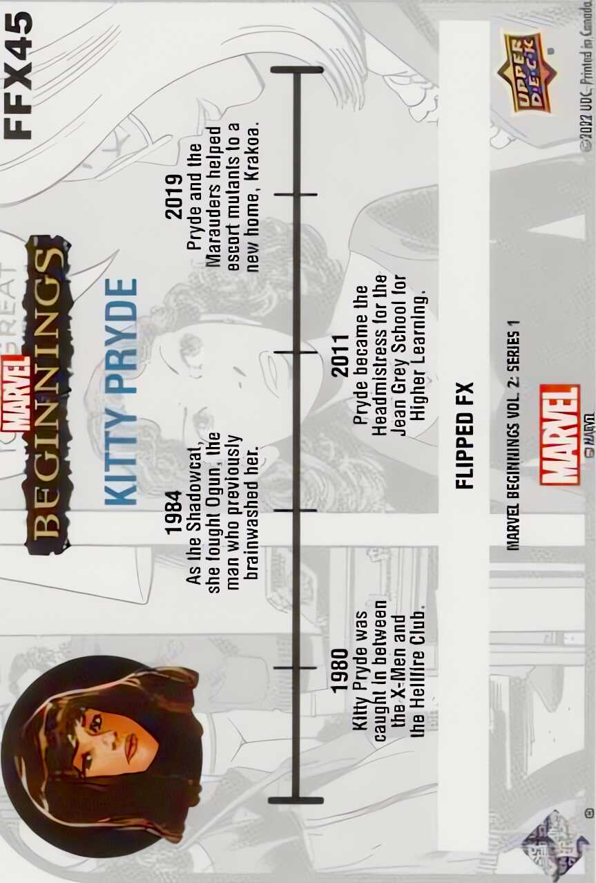 Kitty Pryde back card image
