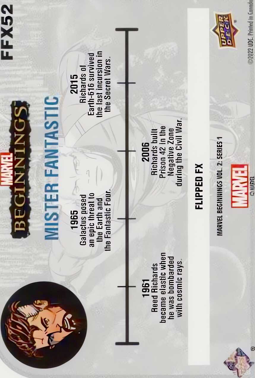 Mister Fantastic back card image