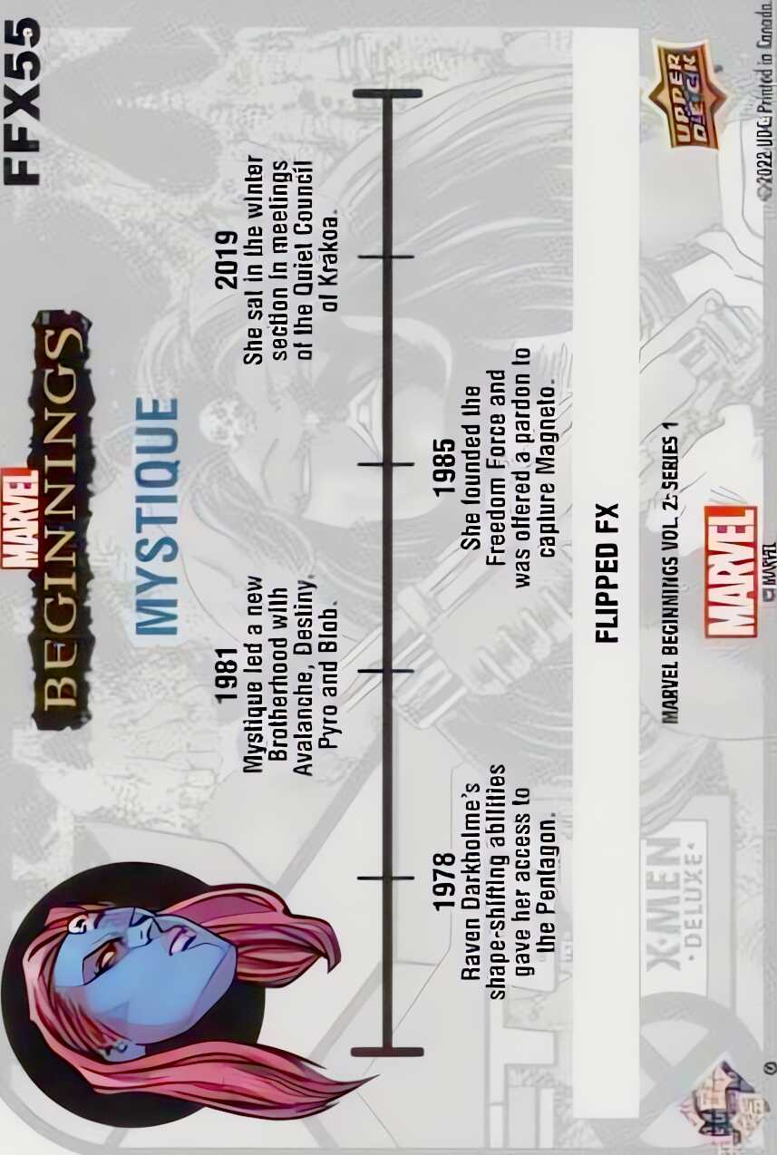 Mystique back card image