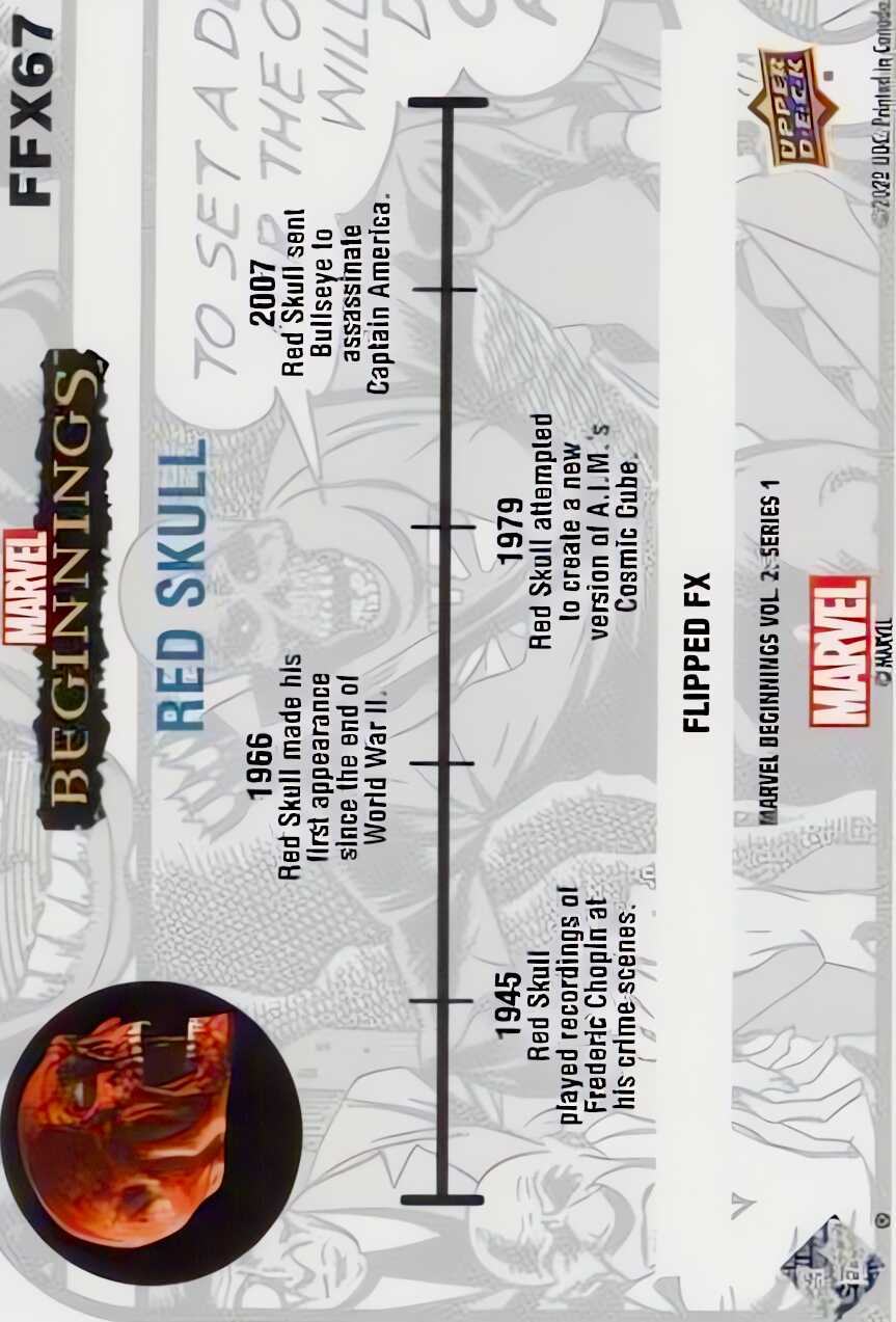 Red Skull back card image
