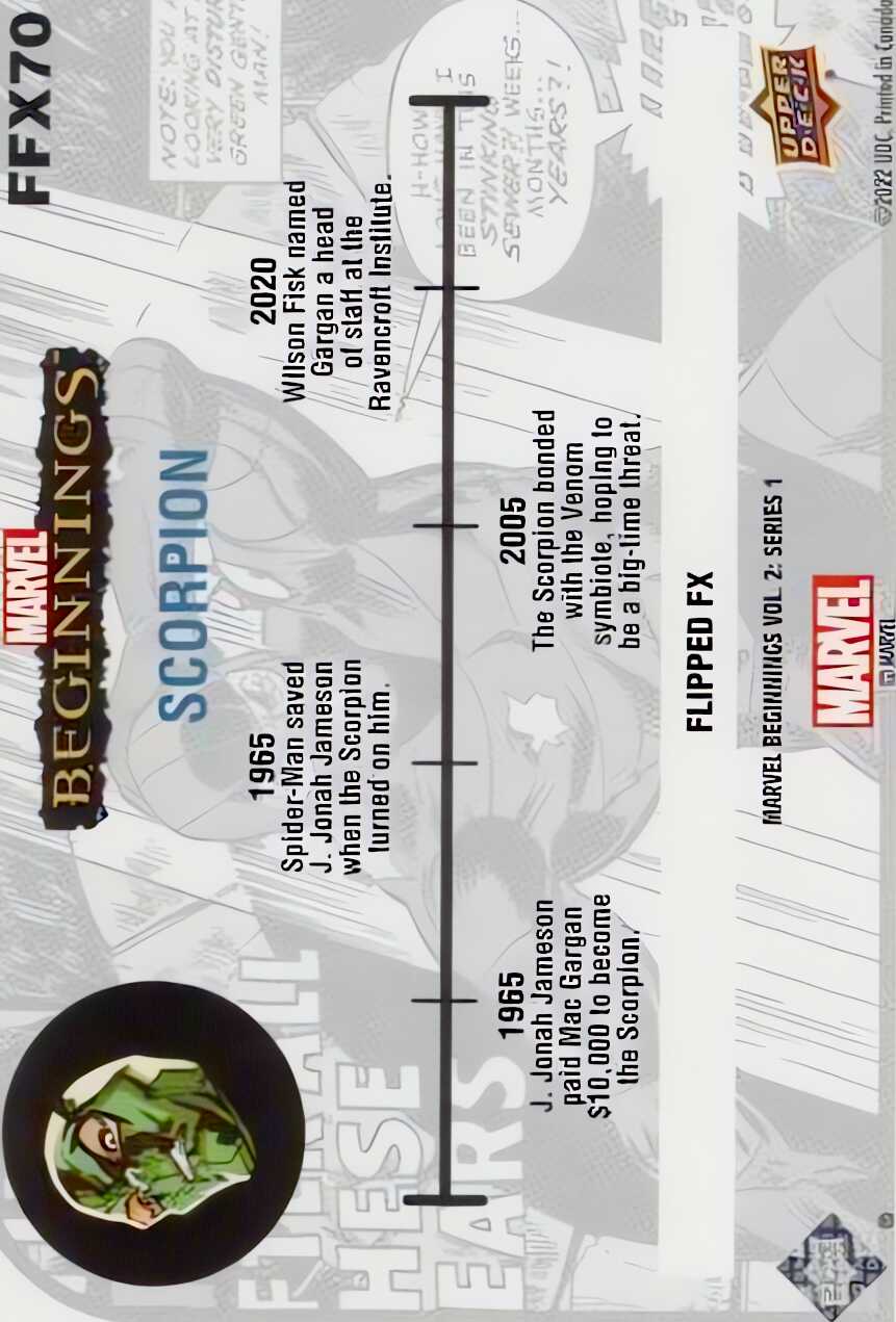 Scorpion back card image