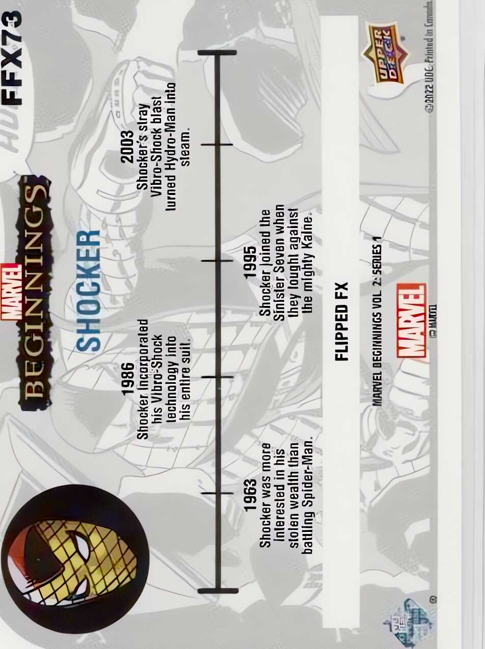 Shocker back card image