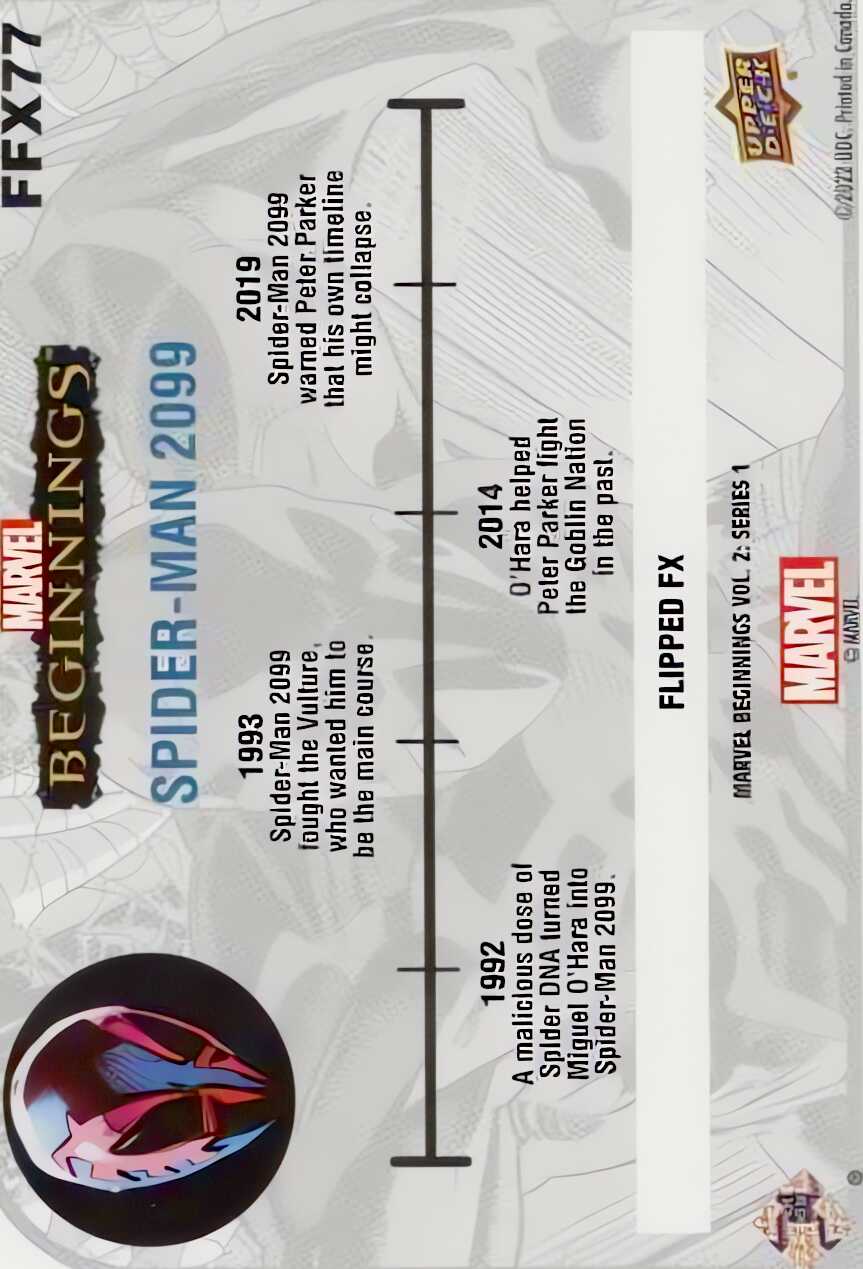 Spider-Man 2099 back card image