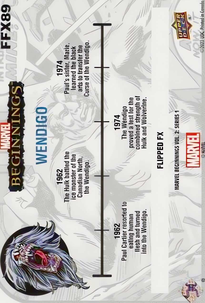 Wendigo back card image