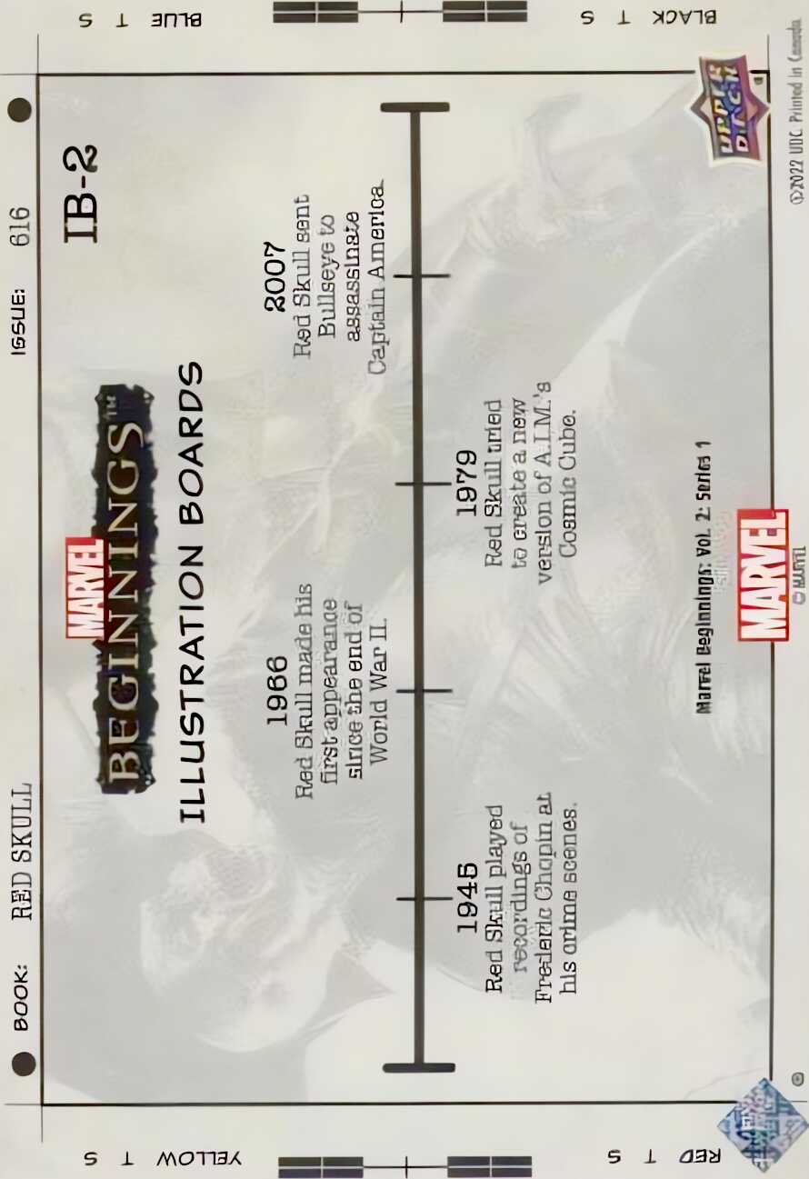 Red Skull back card image