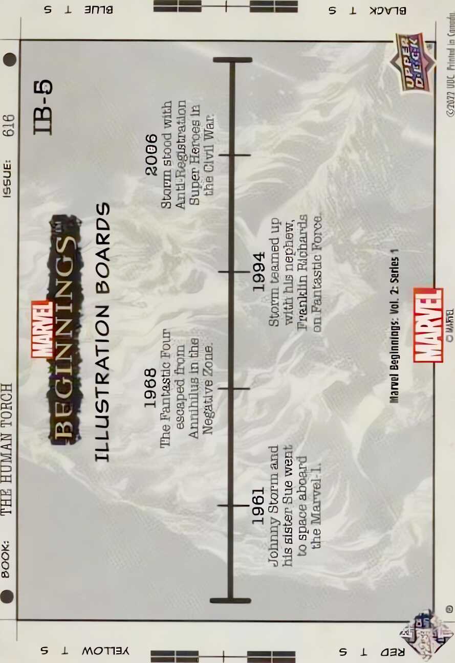 Johnny Storm back card image