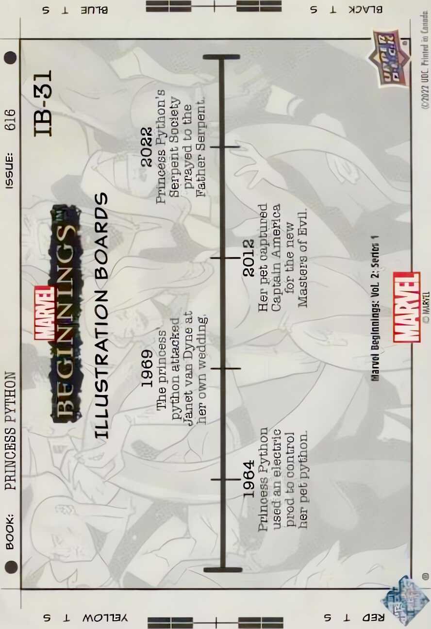 Princess Python back card image