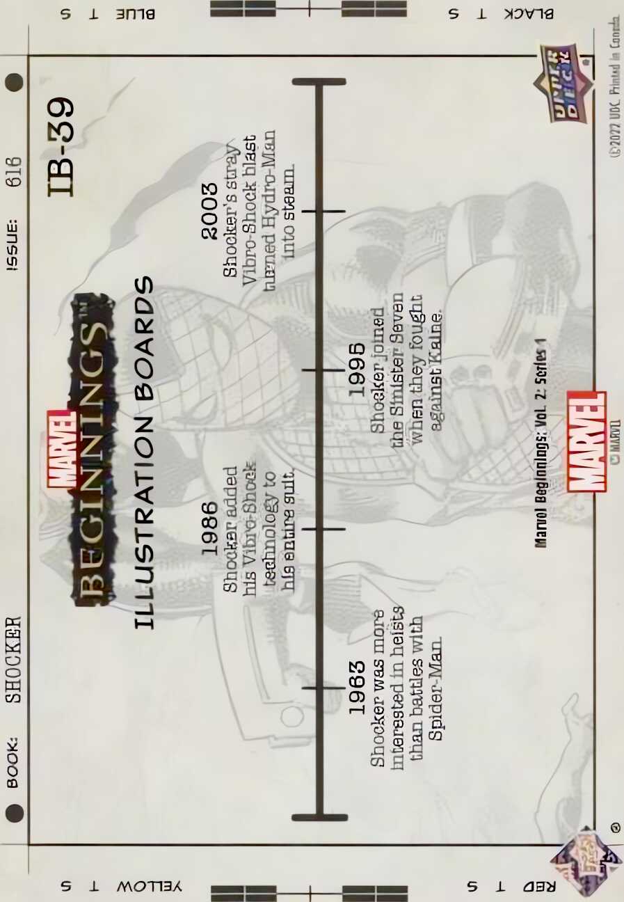 Shocker back card image