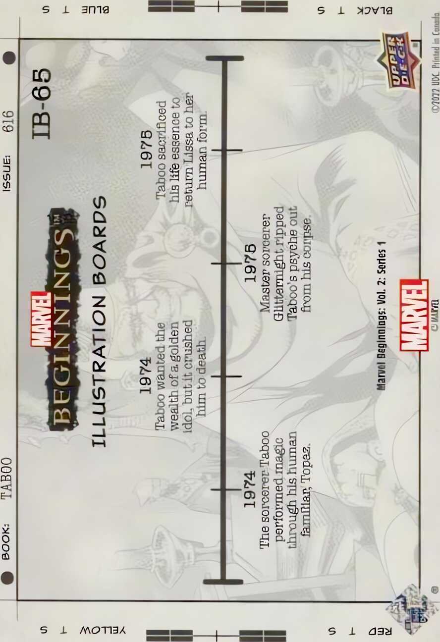 Taboo back card image