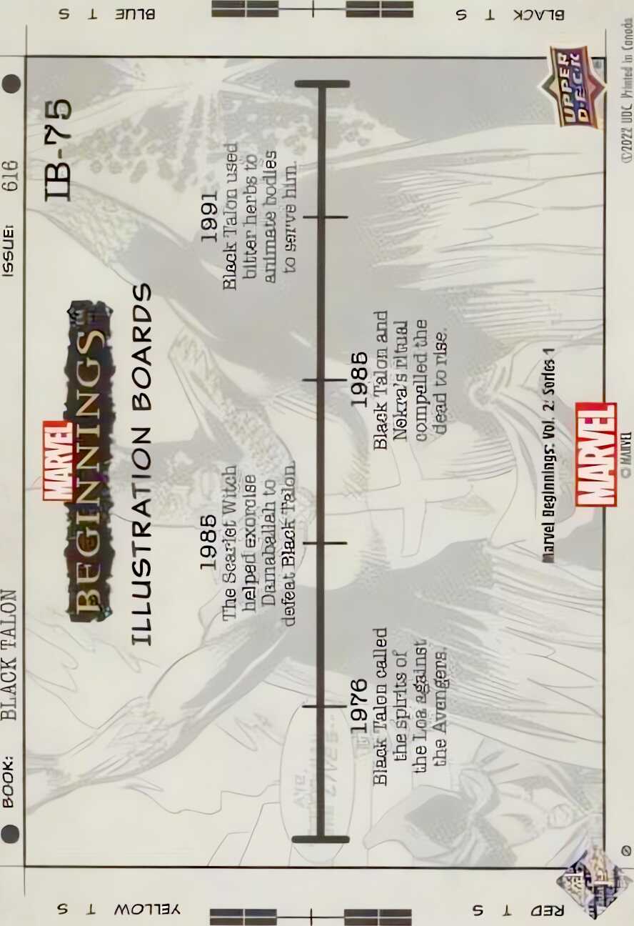 Black Talon back card image