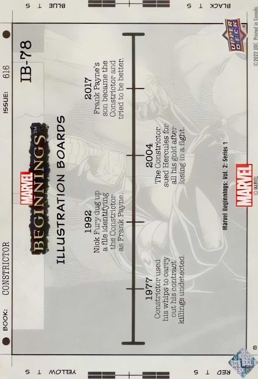 Constrictor back card image