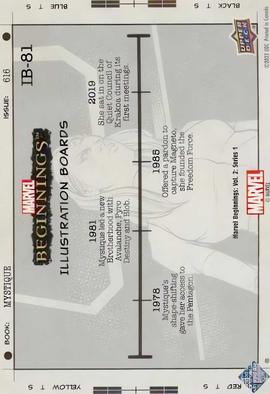 Mystique back card image