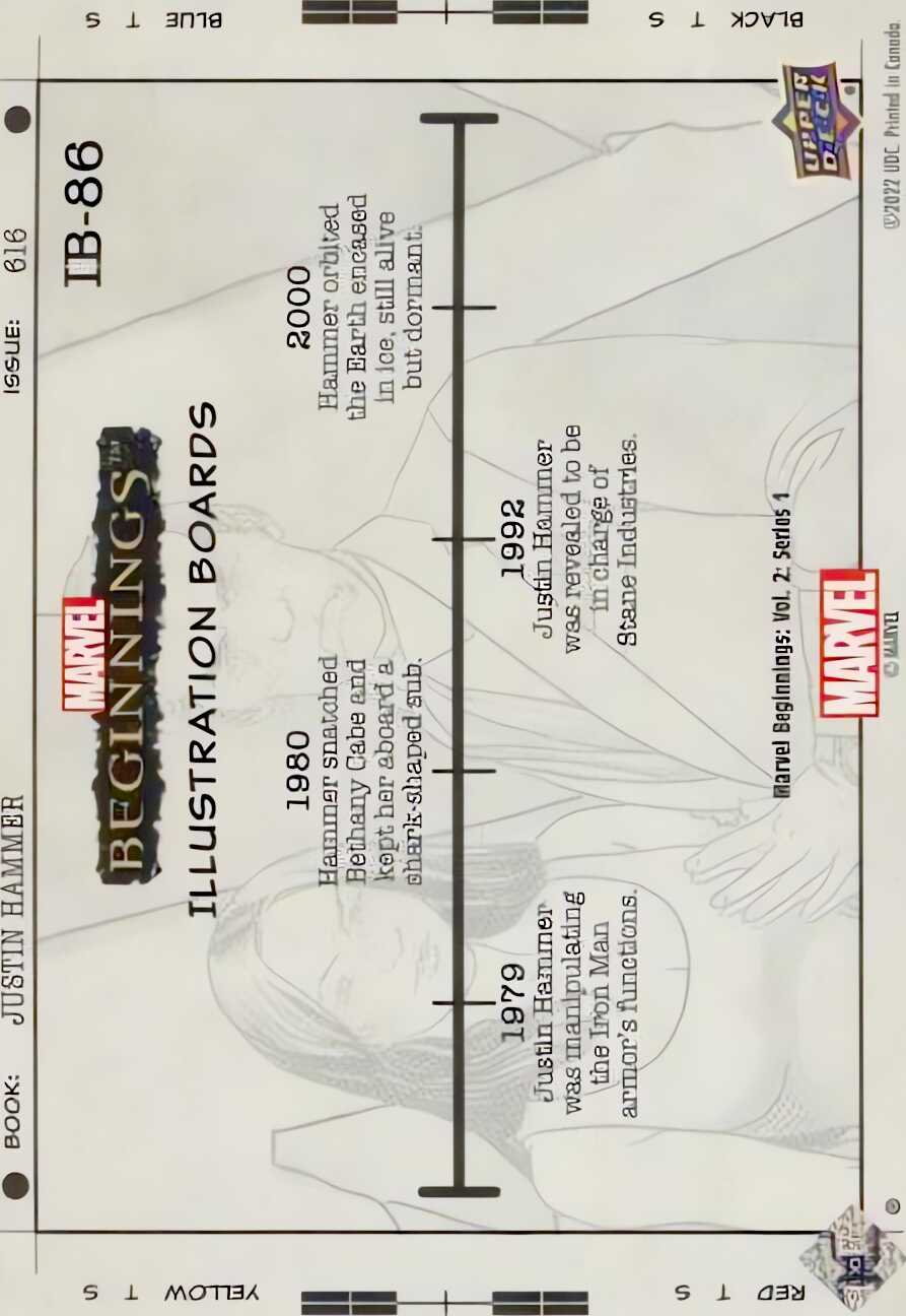 Justin Hammer back card image