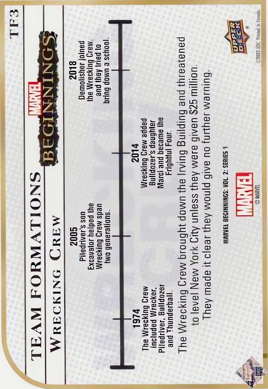 Wrecking Crew back card image