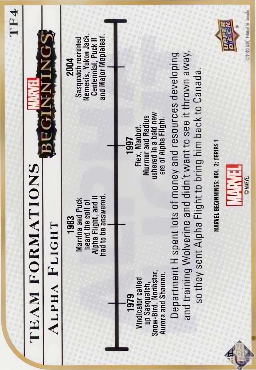 Alpha Flight back card image