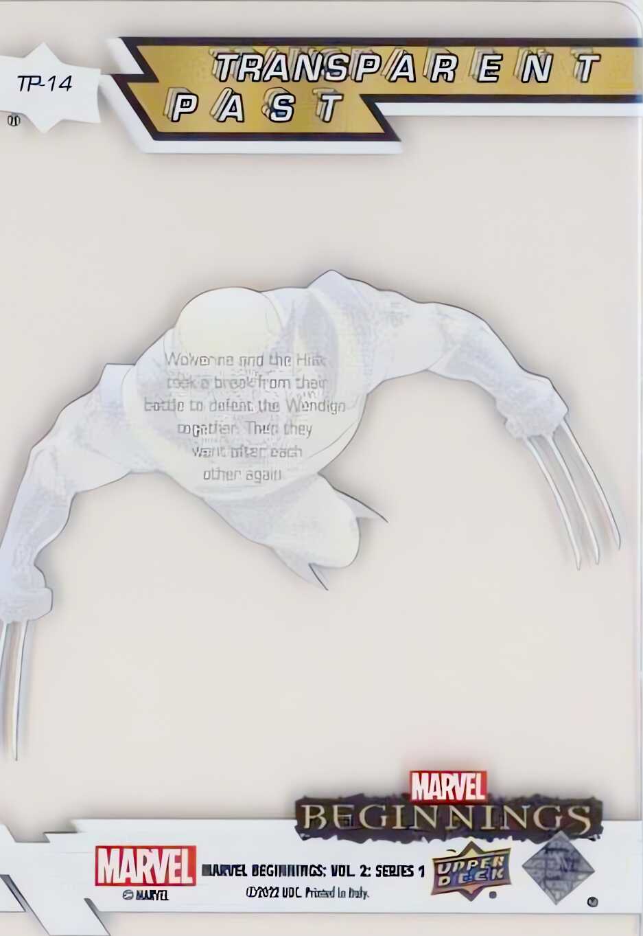 Wolverine back card image