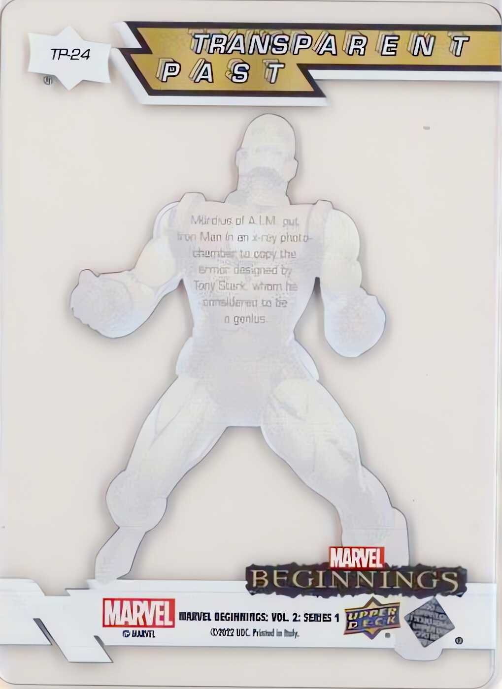 Iron Man back card image