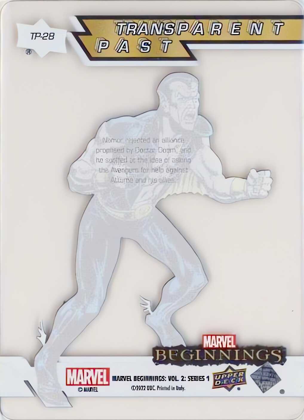 Namor back card image