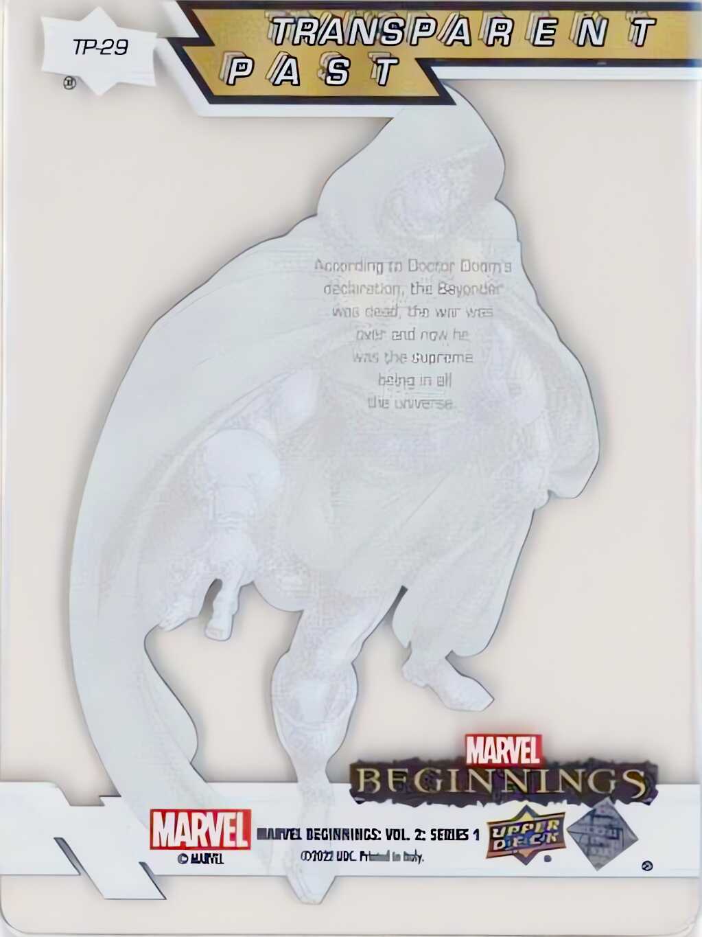 Doctor Doom back card image