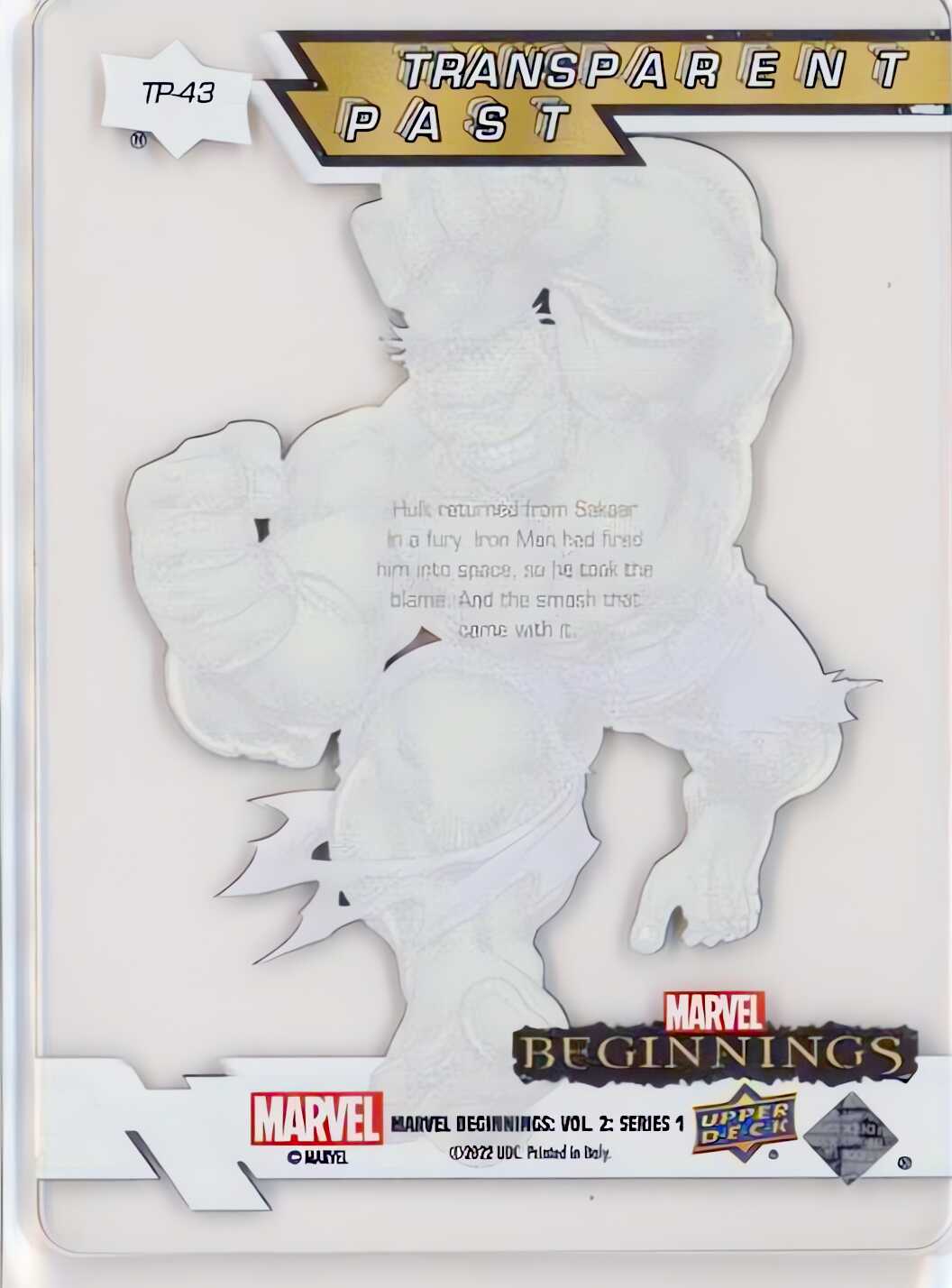 Hulk back card image