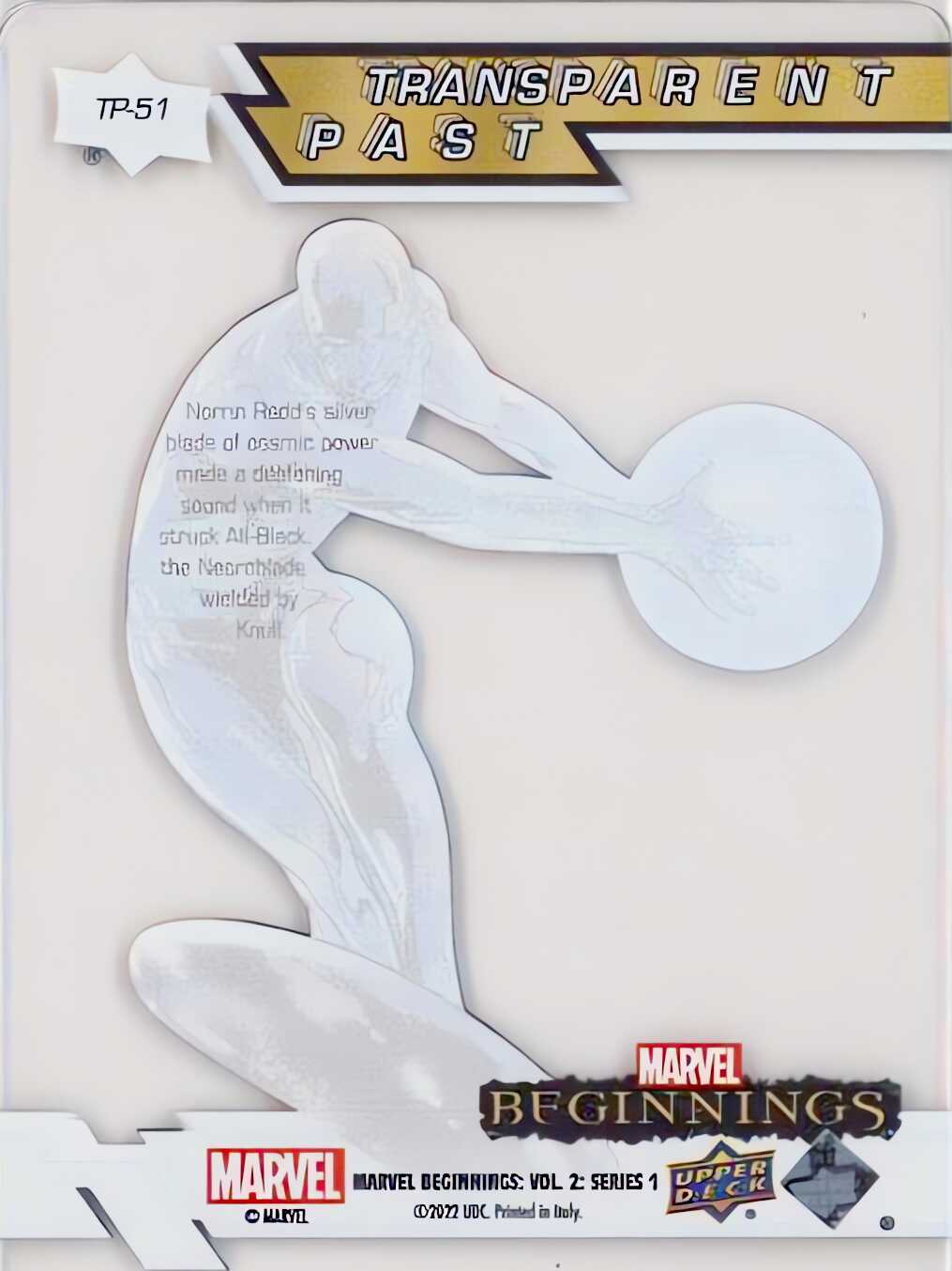 Silver Surfer back card image