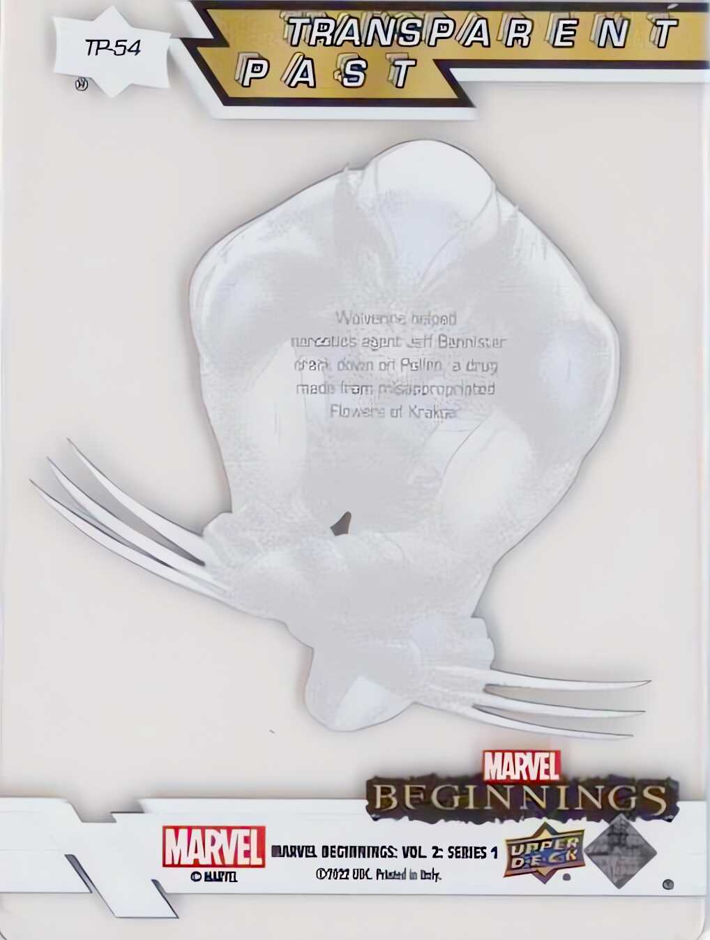 Wolverine back card image