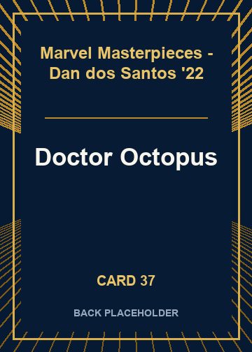 Doctor Octopus back card image