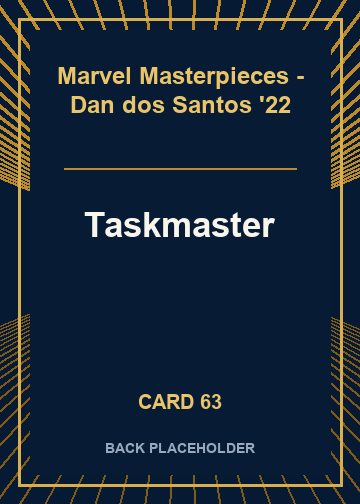 Taskmaster back card image