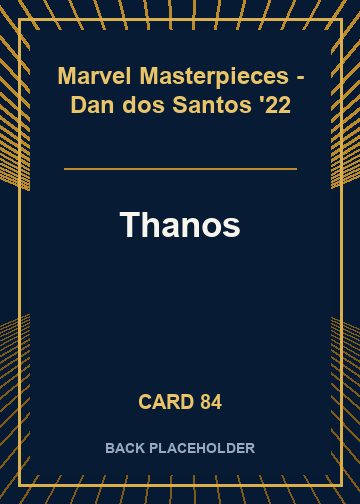 Thanos back card image