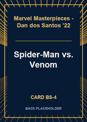 Spider-Man vs. Venom back card image