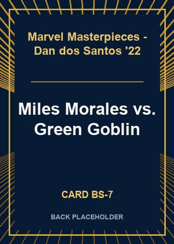 Miles Morales vs. Green Goblin back card image