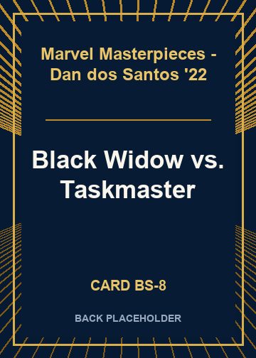 Black Widow vs. Taskmaster back card image