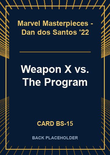Weapon X vs. The Program back card image