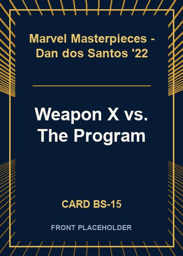Weapon X vs. The Program front card image