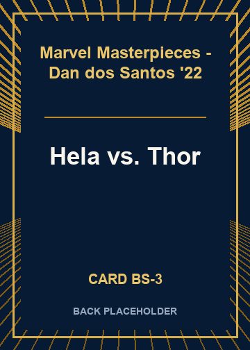 Hela vs. Thor back card image