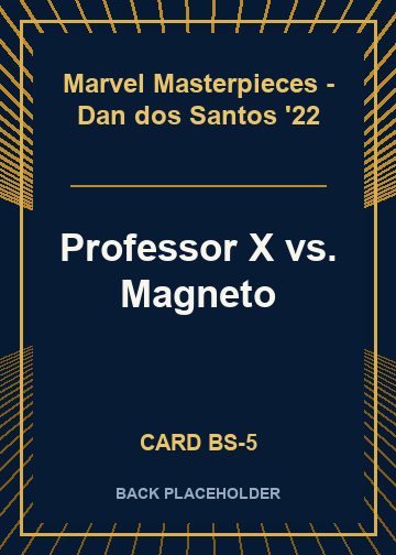 Professor X vs. Magneto back card image