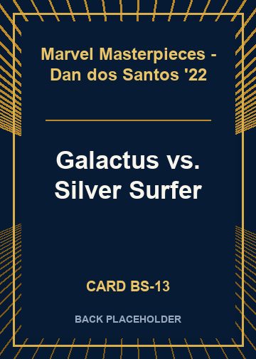 Galactus vs. Silver Surfer back card image